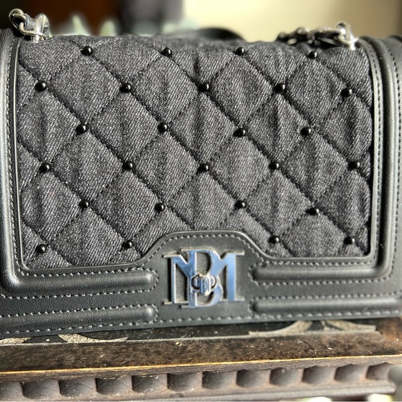 Badgley Mischka Handbags - Badgley Mischka Black Quilted Handbag